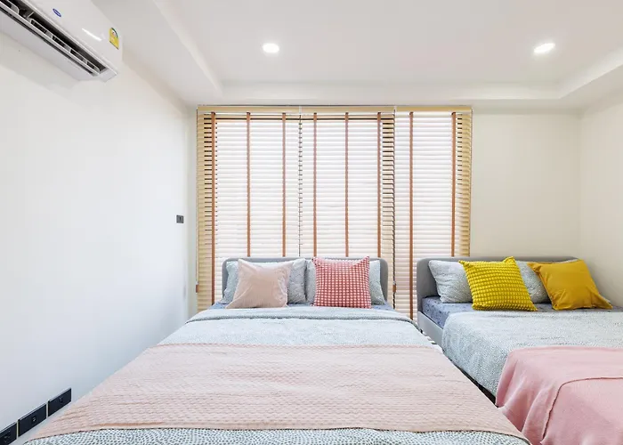 아파트 Advanced Accommodate 14 People, With High-speed Wi Fi And Parking On Netflix 방콕